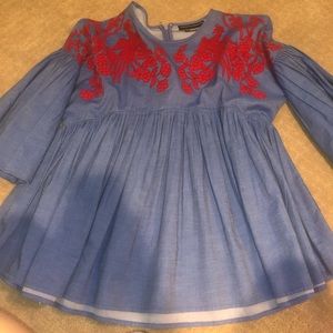 hemant and nandita embroidered mexican blouse